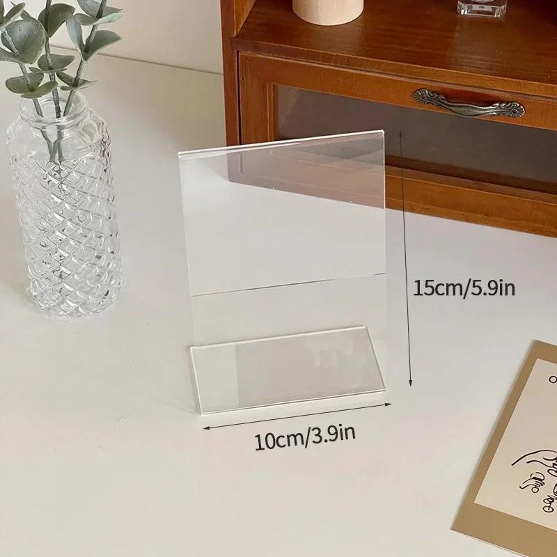 Acrylic Photo Frame Kpop Picture Frame Idol Photocard Stand Photocard Holder Cards Display Stand Picture Collect Table Decor
