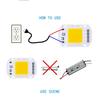 10PCS 50W 30W 20W LED COB Chip 220V Led Chip No Need Smart IC Driver Diode Chip Beads for Flood Light Spotlight DIY Lighting