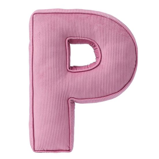 Розовая вельветовая подушка-буква от A до Z, английский алфавит, декоративная подушка для дивана, спальни, гостиной