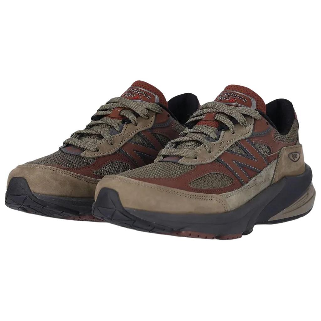 Кроссовки унисекс Teddy Santis x New Balance 990v6 Сделано в США Темный камуфляж Насыщенный дуб Зеленый Черный-Цемент U990CA6