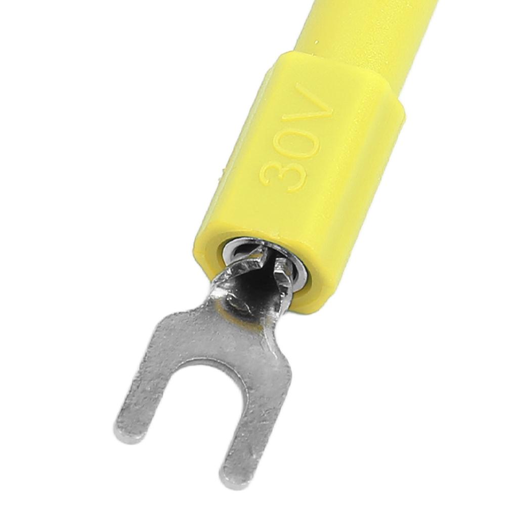 10pcs 4mm Fork Spade Wire Connectors U Type Electrical Crimp Terminal for Testing Multimeter