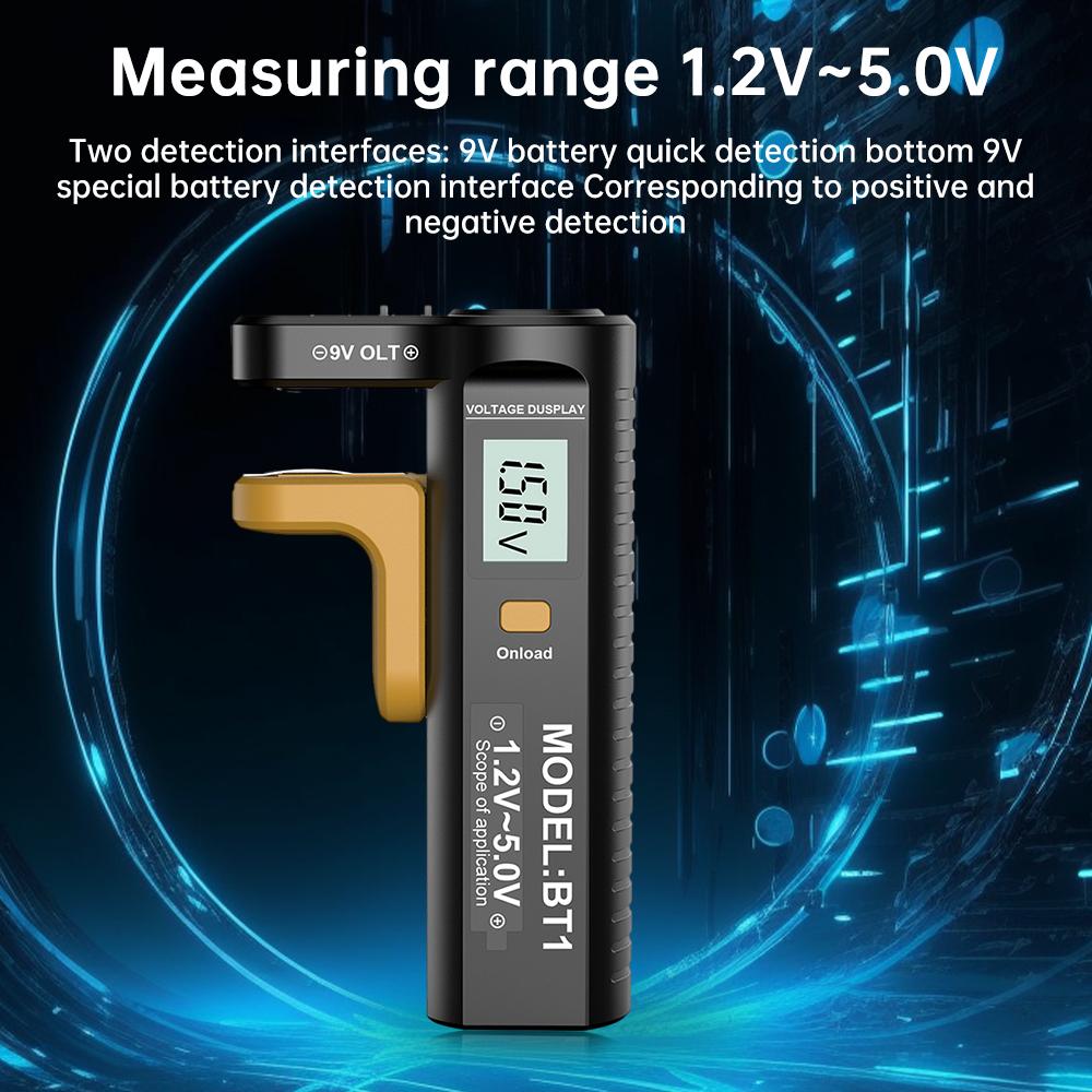 Multi-Functional Dry Battery Tester Digital Display Electrical Measurement Tools With Current Function Measuring Range 1.2V~5.0V