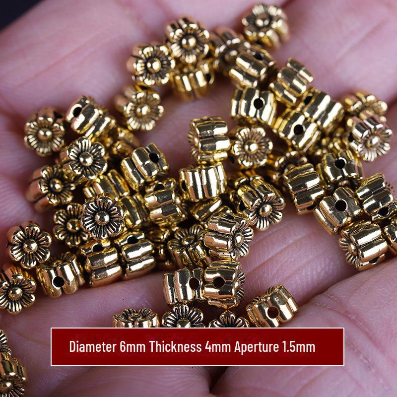 Бусины из тибетского серебра в форме цветка: Аксессуары для подвесок и браслетов своими руками