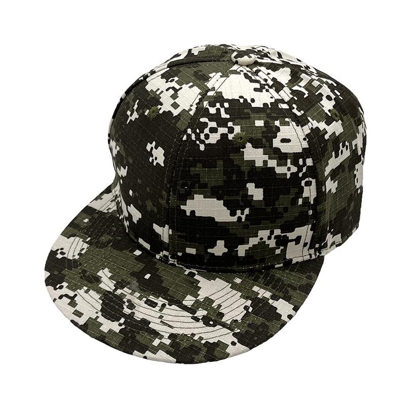 Digital Printing Camouflage Hip-Hop Hat Men And Women Flat Edge Personalized Hat Harajuku Style Baseball Cap