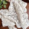 Lace Design Fake Collar Scarf Triangle Shape Simple Flower Triangle Scarf Summer Fabric All-match Style Flower Scarves