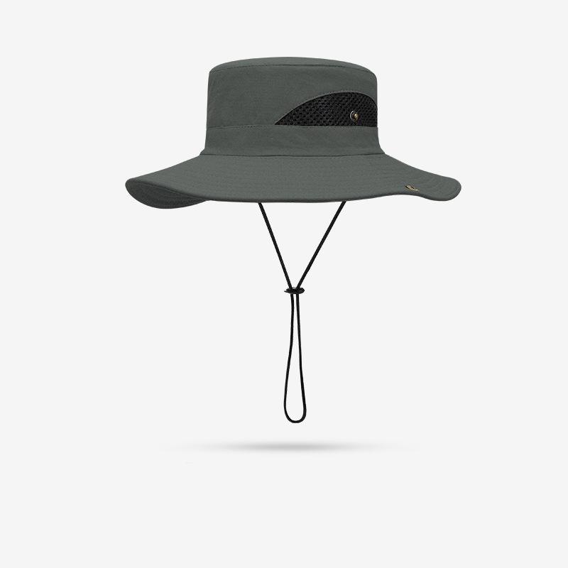 Летняя уличная мужская и женская солнцезащитная дышащая шляпа-панама для рыбалки, солнцезащитная шляпа для альпинизма с большими полями