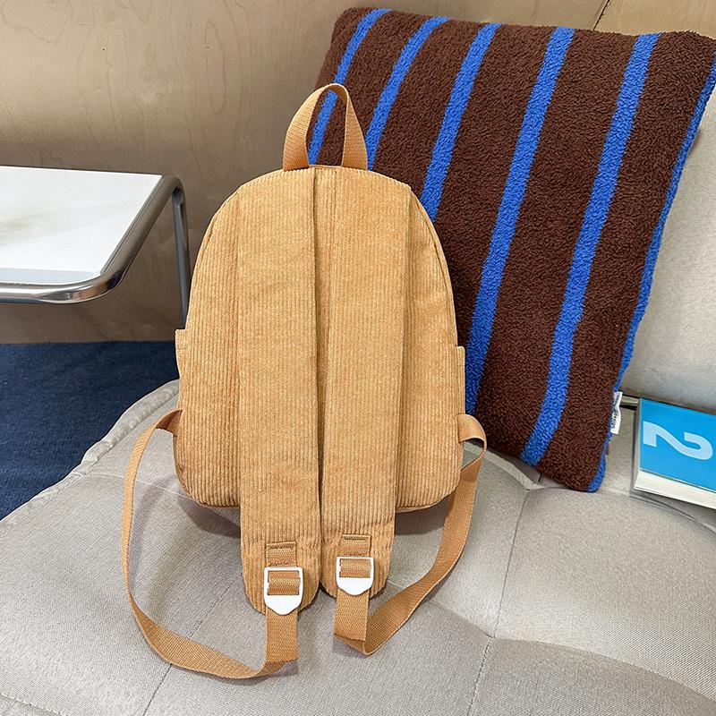 Мультяшный медведь детский сад школьный рюкзак вельветовый рюкзак для учеников начальной школы