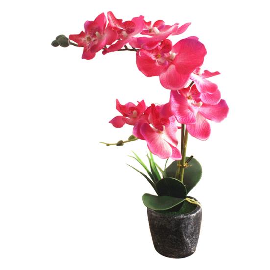 Искусственный цветок фаленопсиса, поддельное растение, бонсай, домашний офис, магазин, кафе, декор