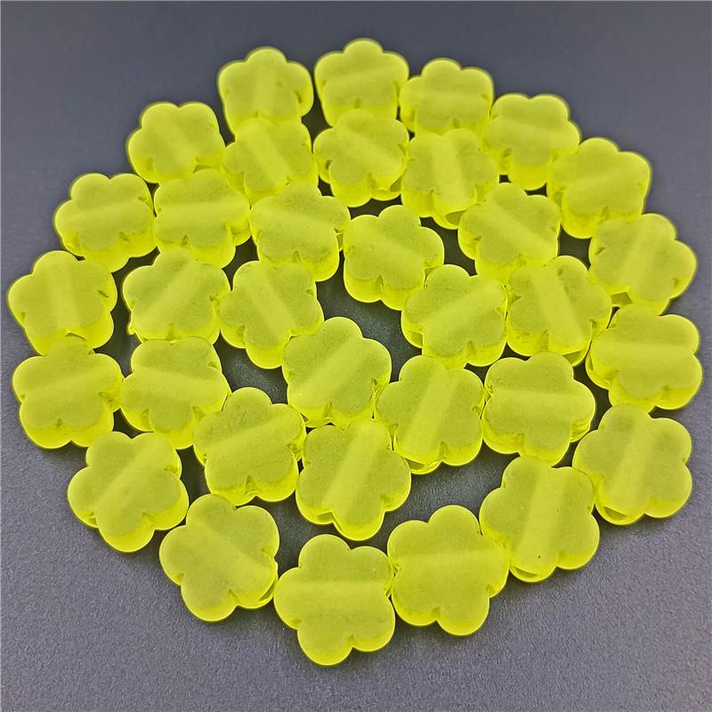 Изготовление ювелирных изделий Цветок сливы 10 шт. Форма цветка 15 мм Ожерелье Браслет DIY Аксессуары Прозрачные Для Матовых Бусин Акриловые Украшения Для Волос
