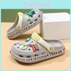 Стильные мультяшные детские туфли с отверстиями, дышащие летние сандалии для мальчиков и девочек, удобный дизайн из ЭВА