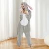 Animal Onesie Pajamas for Adults Kids Unisex Flannel One-Piece Sleepwear Halloween Cosplay Costume for Homewear