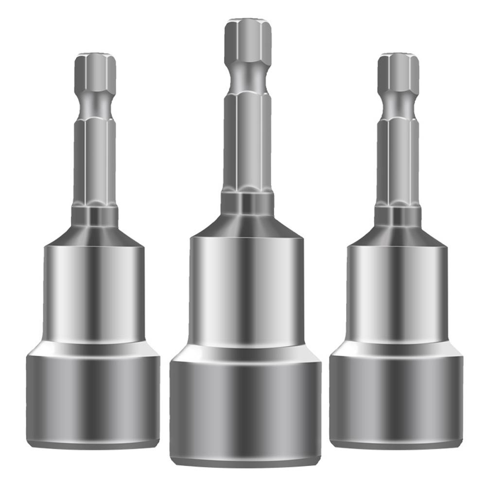 6 мм-19 мм Магнитная ударная головка для гаек, отвертка, набор шестигранных ключей 1/4, адаптер для сверл, набор головок для ударных дрелей