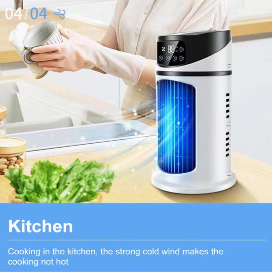 Персональный мини-кондиционер, бытовые вентиляторы для охлаждения воздуха, настольный увлажнитель воздуха с фильтром, подсветкой, регулировкой времени и скорости распыления