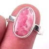Natural Rhodochrosite Gemstone Handmade 925 Solid Sterling Silver Ring S.9 d7W34