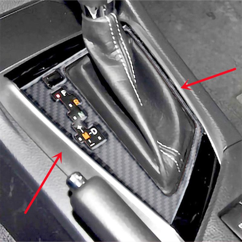 Углеродное волокно, подстаканник для салона автомобиля, крышка панели коробки передач, наклейка, наклейки для Toyota Corolla 2014-18, автовнутренняя