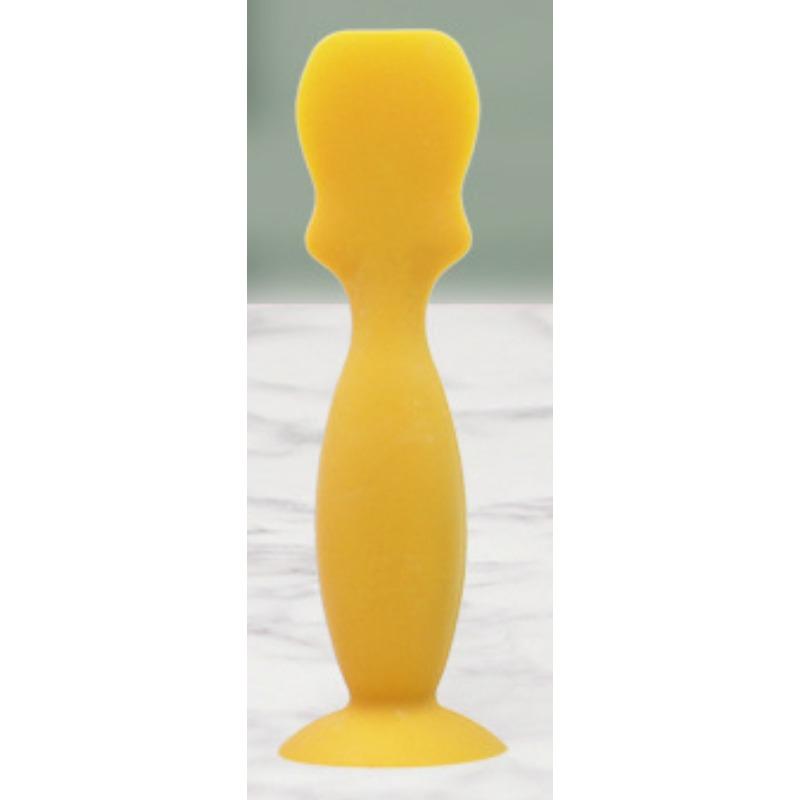New Silicone Diaper Cream Applicator Silicone Medicine Spoon with Suction Cup Silicone Beauty Scraper