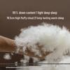 Luolai 95% Washed White Goose Down Winter Duvet, 180TC Cotton Shell