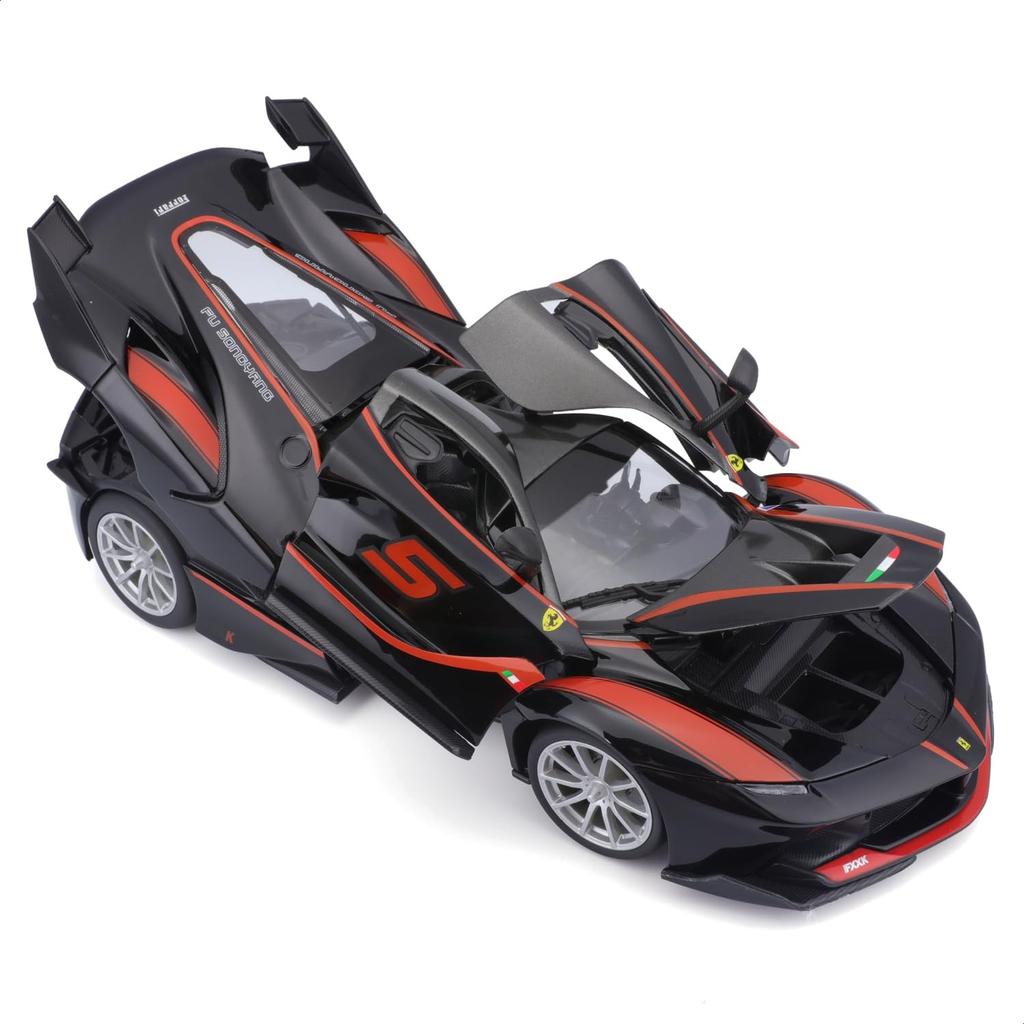 Bburago 1/18 Scale Ferrari FXX-K Black / Diecast Model Car 18-16012 (#70)