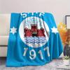 Silkeborg Sports Association  Print Flannel Blanket, High quality Comfortable for All Seasons, Home Decor, Warmth and Comfort