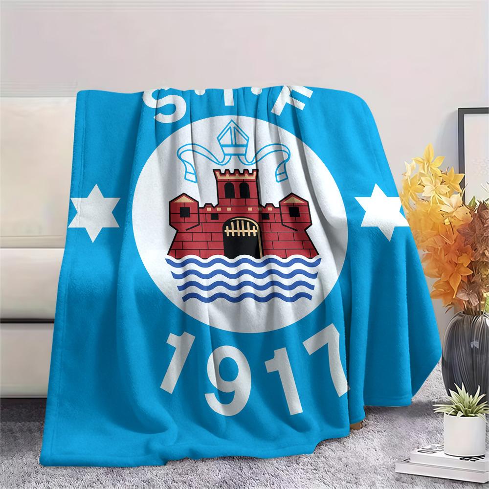 Silkeborg Sports Association Print Flannel Blanket, High quality Comfortable for All Seasons, Home Decor, Warmth and Comfort