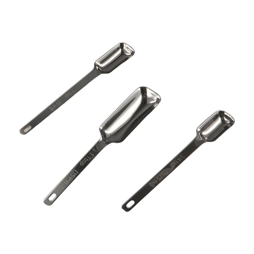6pcs Rectangular Head Graduated Spoon with Scale Baking Spoon Seasoning Spoon Coffee Scoop Bar