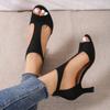 Heeled Sandals Women Back Zipper Fishmouth High Heels Women Shoes Summer Fashion Stiletto Women Sandals