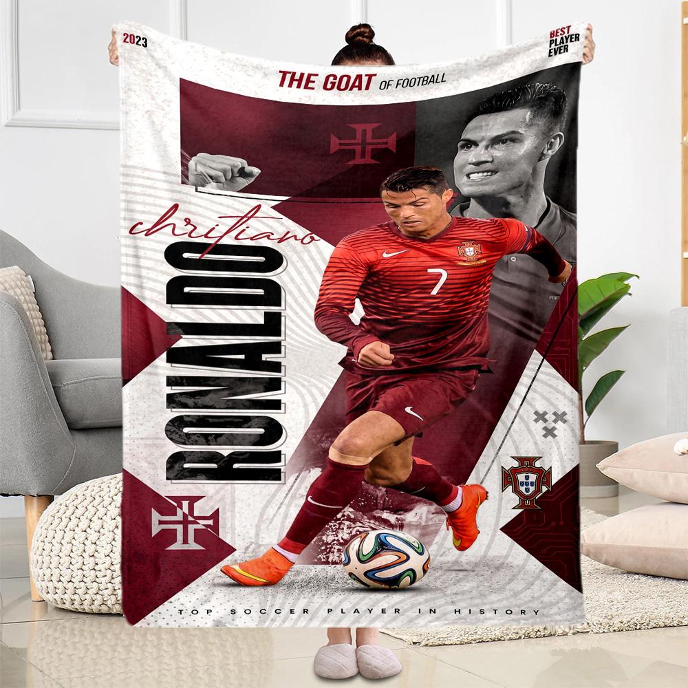 Cristiano Ronaldo 36 Blanket Ultra-Soft Great for Chair Office Chair Picnics All-Season Use Playful Design Birthday Christmas Gift Blanket