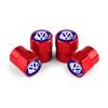 T264PCS Metal Car Wheel Tire Valve Caps Stem Cover Car Accessories For Volkswagen GTI Polo Golf Passat Scirocco Jetta Touareg RLINE