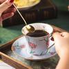 Керамическая чашка для кофе в форме тюльпана, подарочная коробка, изысканная, для высококлассного ресторана, бытовая, набор для послеобеденного чая, оптом