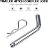 SET Cenipar Trailer Hitch Pin & Clip with Grooved Head, 5/8-Inch Diameter, Fits 2 or 2-1/2-Inch Receiver