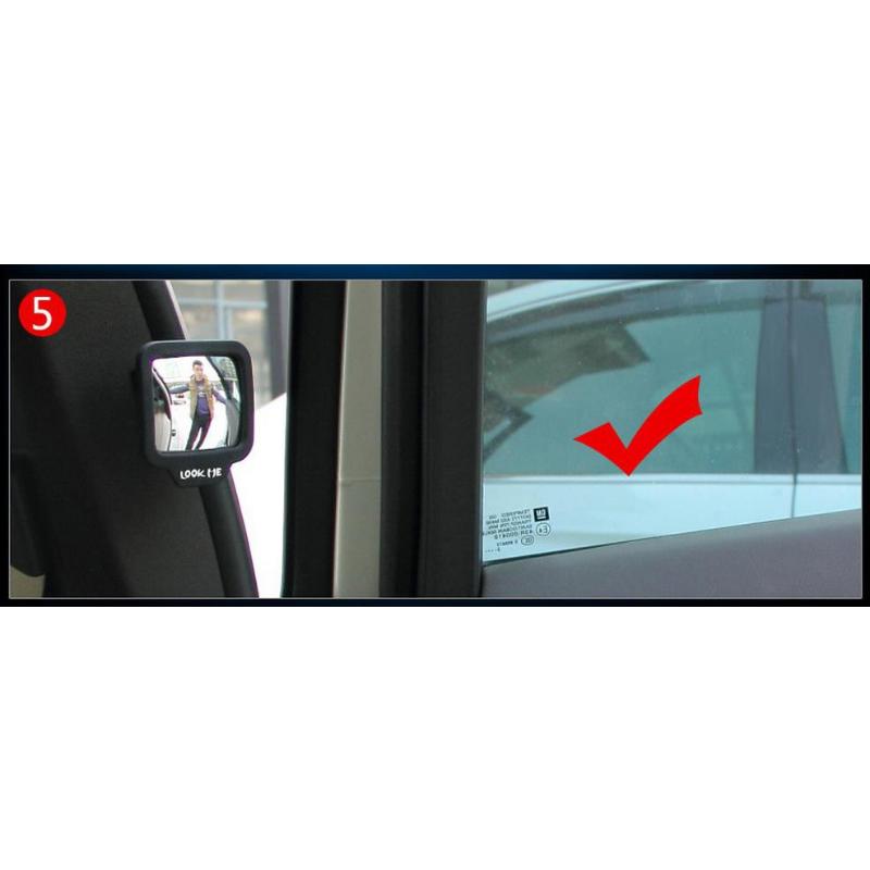 Широкоугольное автомобильное заднее магнитное зеркало на 270 градусов, вспомогательное зеркало заднего вида, устраняющее слепую точку для безопасности автомобиля