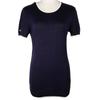 Трикотаж с коротким рукавом P06382 96P Темно-синий хлопок Женский Б/У