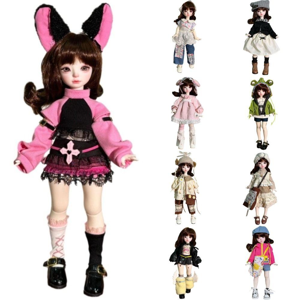 11.8 Inch BJD Doll 6 Points Joint Multi-joint Doll Cute Clothes Handmade Doll Clothes DIY Projects