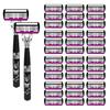 6-Blade Men's Manual Razor & Portable Shaving Kit