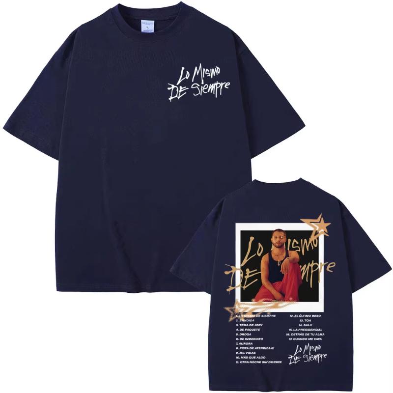 202526 Hot Selling Rapper Mora The Album Tour TShirt Mens and Womens Clothing Short Sleeve Fashion Hip Hop Retro TShirt