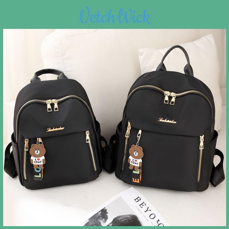 Letter Oxford Material Womens Backpack With Durable Construction And Multiple Compartments For Daily Commute