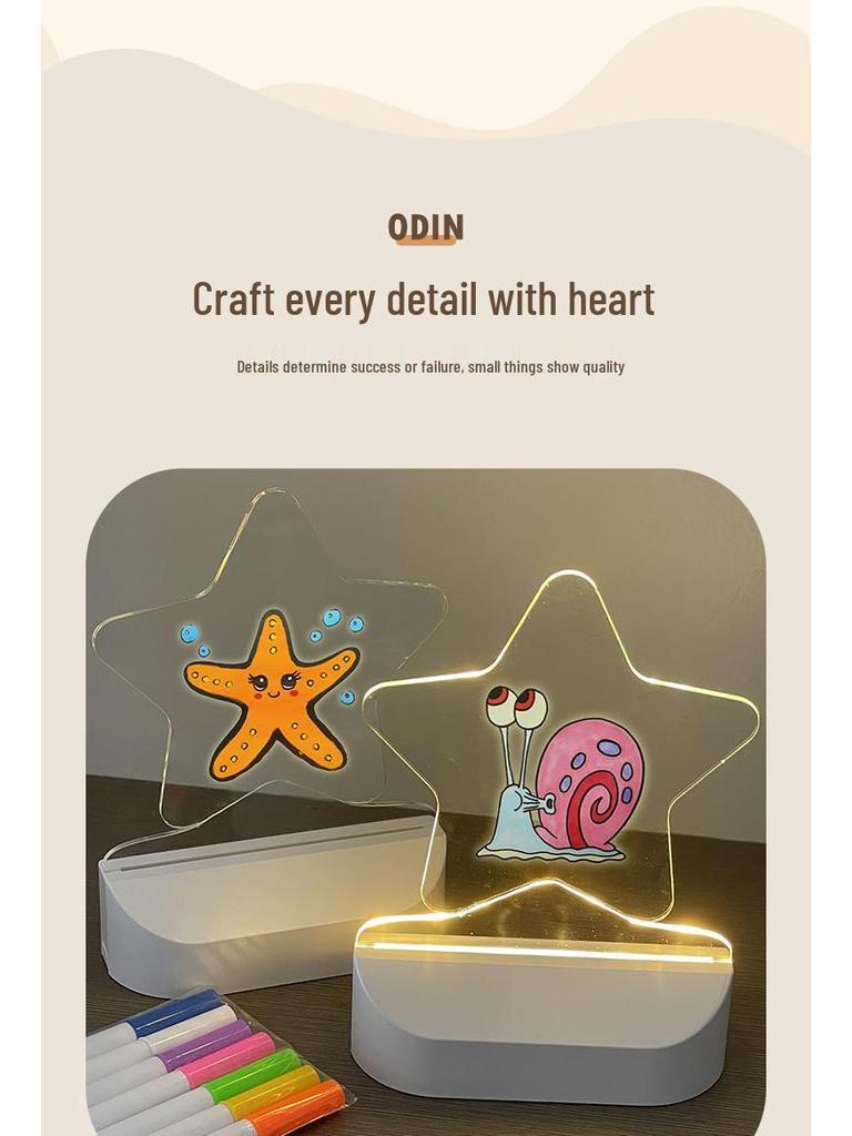 Стираемая светодиодная доска для рисования для детей – Портативная настольная доска для рисования и сообщений