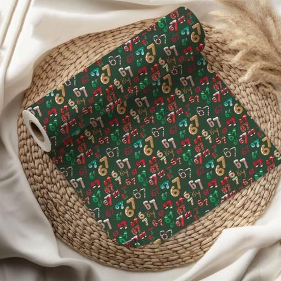 67 Wrapping Paper Christmas Gift Wrap Paper for Kids Holiday Wrapping Roll for Birthday Christmas Present Package