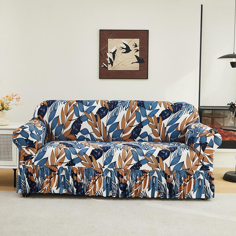 Новый Чехол для Дивана Цельный Эластичный Универсальный Чехол Двухместный Универсальный Защита от Царапин Кошек и Пыли Диван Все Включено Чехол