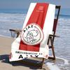 proof beach towel with AFC Ajax pattern - soft,absorbent,quick-drying,machine washable - perfect for swimming,camping,bathing