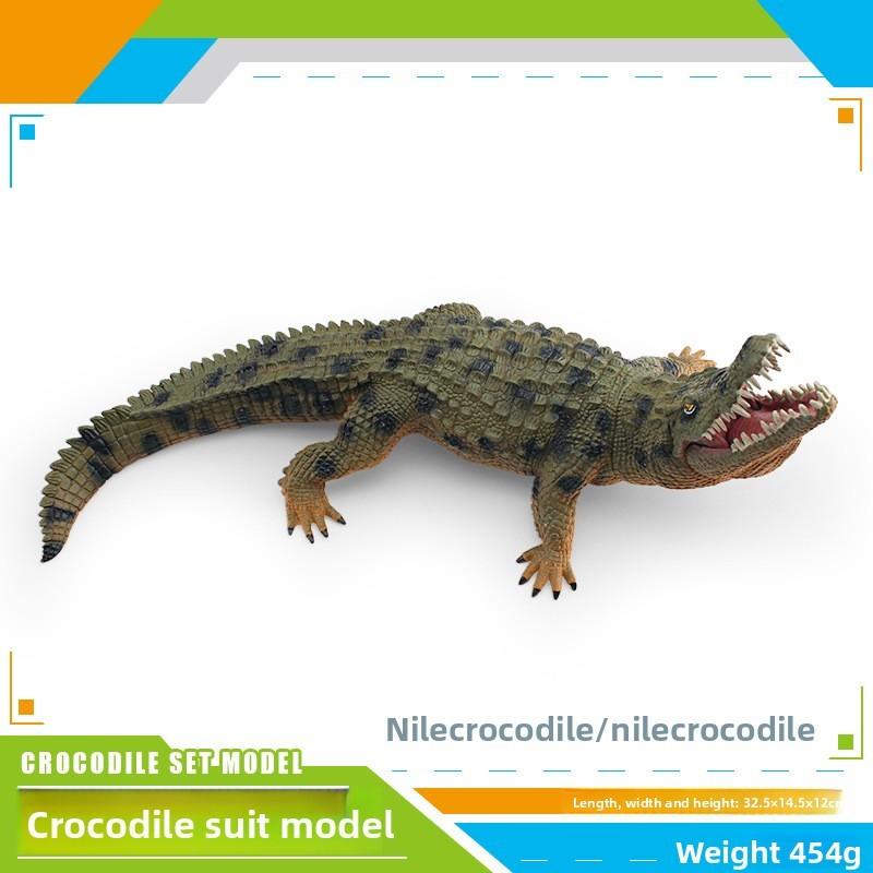 Static Pvc Crocodile Figurine For Childrens Educational Decor And Playroom Gift