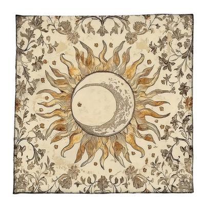 Премиальные бархатные коврики для медитаций с эзотерическим узором, ткань для ритуалов Таро для духовных собраний