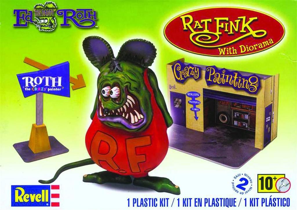 American Revell Rat Fink with Diorama 06732 Plastic Model 1/25