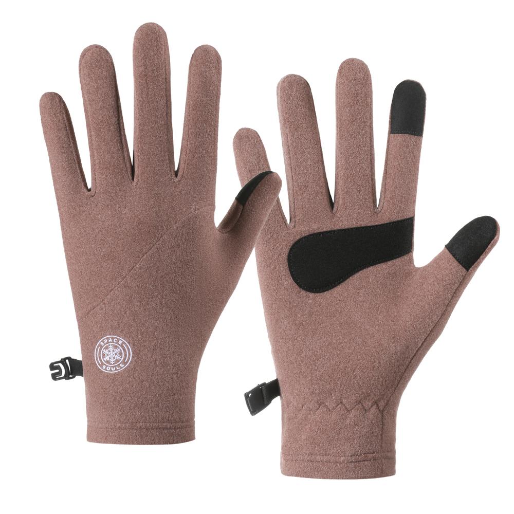 Winter Warm Ski Glove Lining Soft Touch Screen Gloves Unisex Outdoor Cycling Running Gloves Lady Cold-proof Gloves