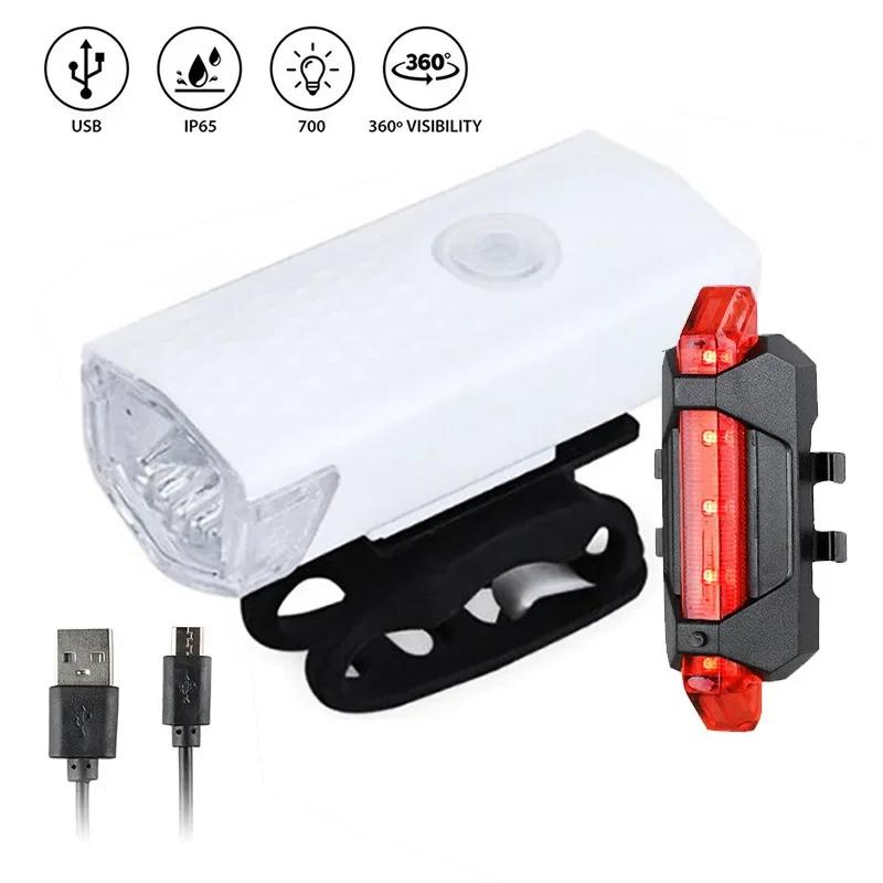 Передние фонари для горного велосипеда USB LED перезаряжаемые водонепроницаемые фары для горного велосипеда велосипедные предупреждающие фонари аксессуары для велосипедистов