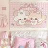 Cute Laundry Bunny Cartoon Cute Little Bunny Kawaii Subculture Sweet Cool Girl Room Decoration Suitable For Outdoor Living Room