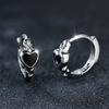 1 пара креативных эмалевых серег-колец в форме сердца для женщин, модные украшения, подарок