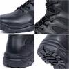 Outdoor Leisure High Top Boots Genuine Leather Breathable Training Shoes Black Sand Proof Desert Wear-resistant
