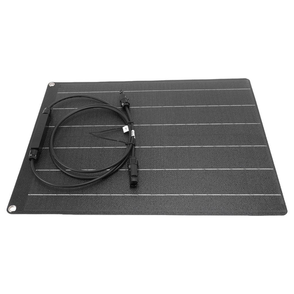 Солнечное зарядное устройство 30 Вт 18 В ETFE Гибкая монокристаллическая кремниевая солнечная панель Зарядное устройство для 12 В аккумулятора