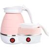 Travel Kettle Electric Small Foldable Portable Kettle,Silicone Collapsible Heating Water Boiler Tea Pot for Camping,Easy for Storage with Separable